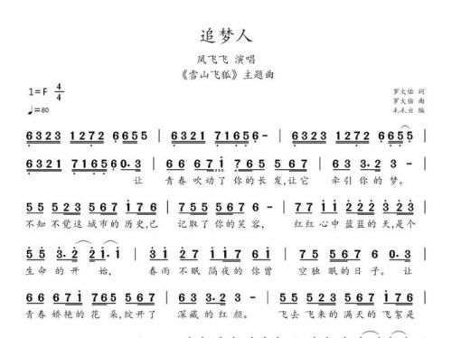 追梦人凤飞飞原唱(追梦人凤飞飞歌词)-第1张图片-