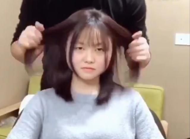 长圆脸，头发较为蓬松但脸型是长圆脸的 要不要去做柔顺？图9
