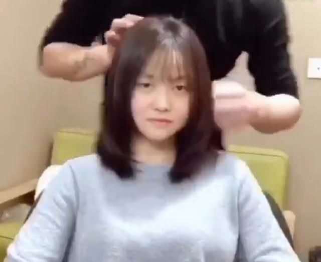 长圆脸，头发较为蓬松但脸型是长圆脸的 要不要去做柔顺？图10