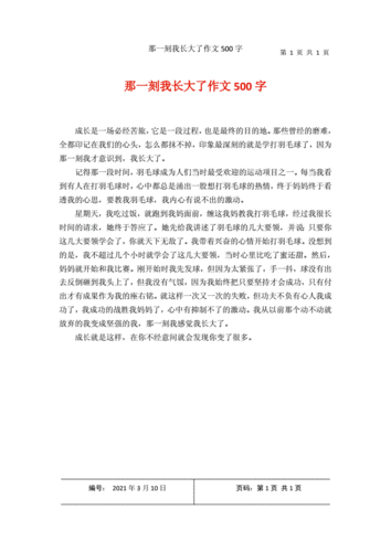 那一刻我长大了开头结尾(那一刻我长大了开头优美句子摘抄)-第1张图片-