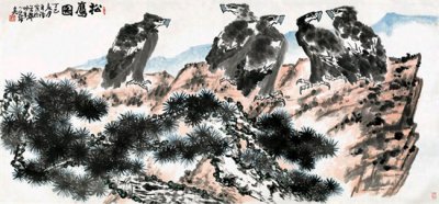 ​当代画鹰无出其右的大家-李苦禅的鹰