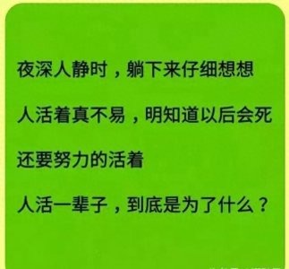 ​人这一辈子，到底图个啥呢（精辟）