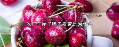 ​车厘子吃了嘴巴苦是怎么回事 吃完车厘子为什么嘴苦