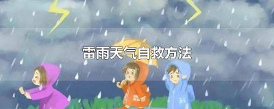 ​雷雨天气的应急处置方法 雷雨天气避险方法