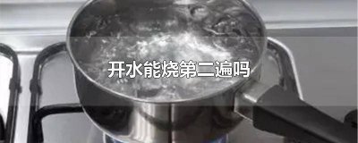 ​烧过的开水能烧第二遍吗 开水能烧第二遍吗