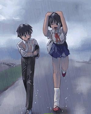 雨后小故事gif动态图大全 下雨天的故事动漫图