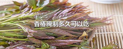 ​香椿腌制多久可以吃了 香椿腌制多长时间可以吃
