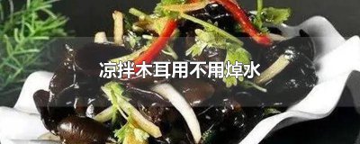 ​凉拌木耳可以不焯水吗 凉拌木耳还用焯水吗