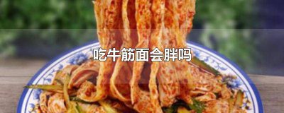 ​吃牛筋面长胖吗还是减肥 吃牛筋面会长胖吗