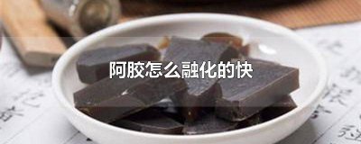 ​阿胶快速融化的方法 阿胶怎么样可以快速融化?