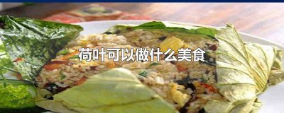 ​荷叶可以做什么美食 荷叶可以做什么美食图片