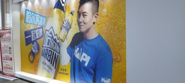 哈尔滨啤酒代言