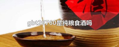 ​粮食酒的执行标准是什么(什么是粮食酒)