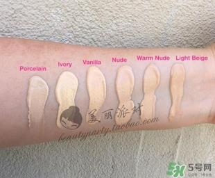 too faced粉底液色号 too faced粉底液试色图