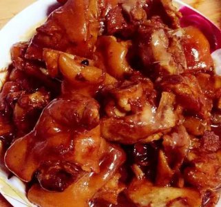 ​冰糖猪蹄，乡村酿莲藕，卤海带，牛肉干的做法