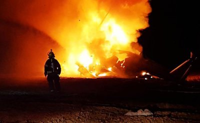 ​美制军机在以色列臭名昭著，坠毁炸成火球，现场惨烈，134人死亡