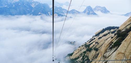 这里是华山西峰大索道