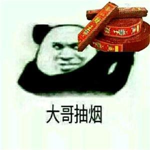 大哥抽烟套图表情包