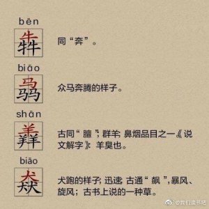 ​三叠字，一起见识一下汉字的博大精深！