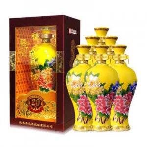 ​西凤酒45度20年国花瓷，西凤酒价格表国花瓷45