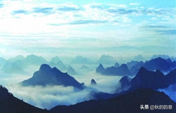 广西桂林尧山是桂林市最高山峰，国家4A级景区，主峰海拔909.3米