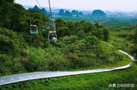 广西桂林尧山是桂林市最高山峰，国家4A级景区，主峰海拔909.3米