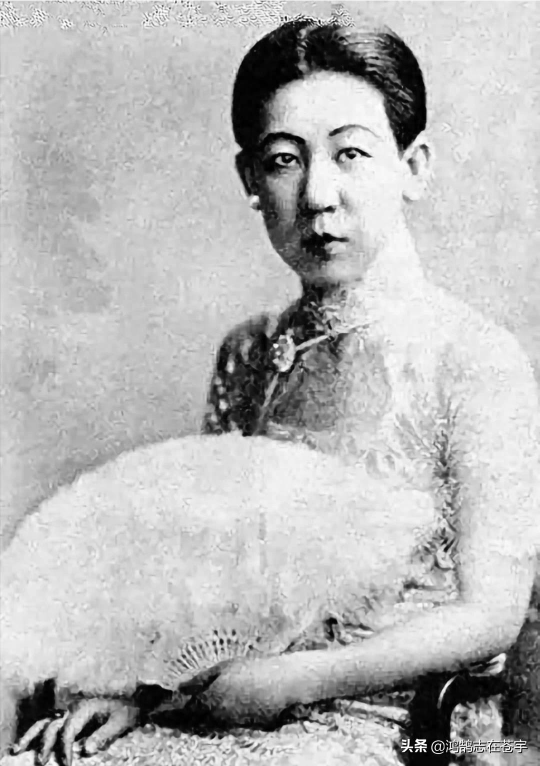 川岛芳子私房照，一副龅牙毫无姿色，枪决后记者蜂拥而上拍遗照