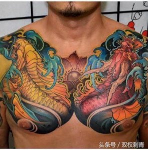 ​帅气的花胸纹身男人魅力展现