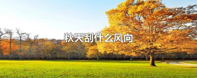 ​秋天刮什么风向好 秋天刮什么风向好钓鱼