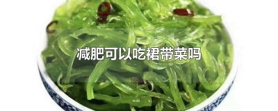 ​减肥可以吃裙带菜吗