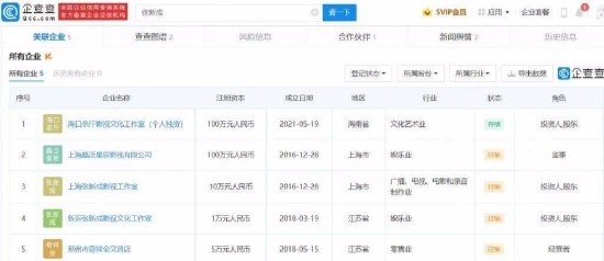 上海张新成影视工作室注销
