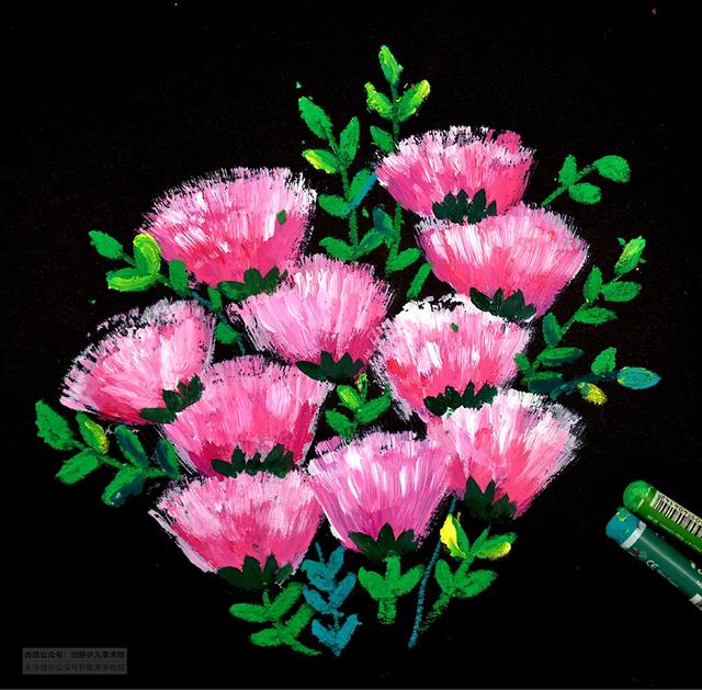 小班母亲节创意画简单又好看（节日主题美术课程献给母亲节的芬芳花束）(6)