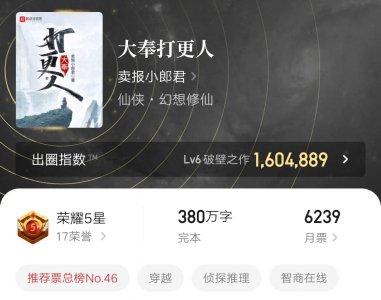 ​6本刑侦探案类小说，作者思维缜密，剧情跌宕起伏，看了就停不下