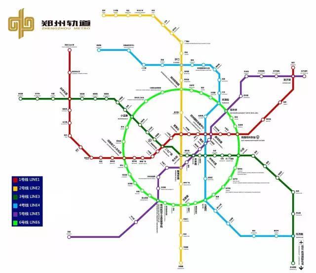 郑州新一轮地铁规划图（21条地铁路线含规划）(6)