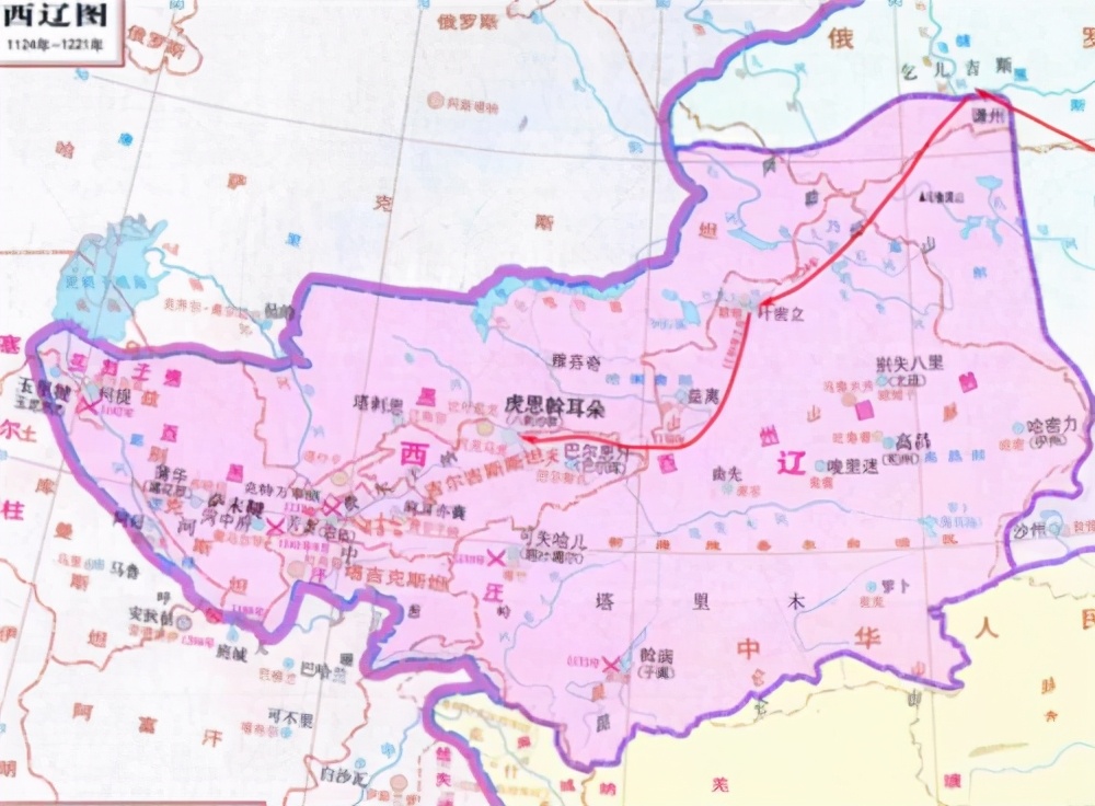 成吉思汗率军打下的地盘有多大？看了地图才知道，实际上没多大