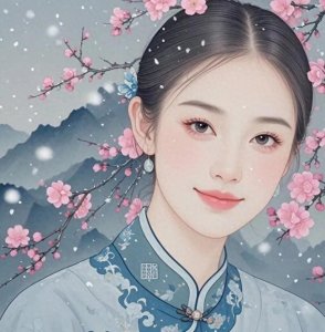 ​适合50岁的网名，老年微信名字昵称，梅花雅致头像