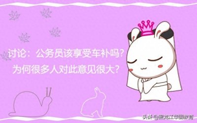 讨论:公务员该享受车补吗?为何很多人对此意见很大?