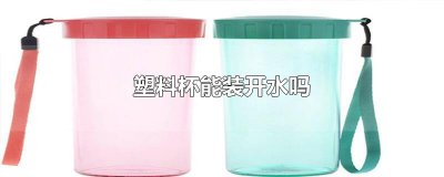 ​塑料杯能装开水吗