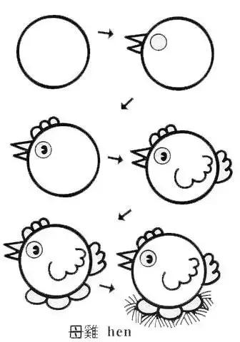 100种简笔画简单又可爱（45个可爱简笔画教程）(37)