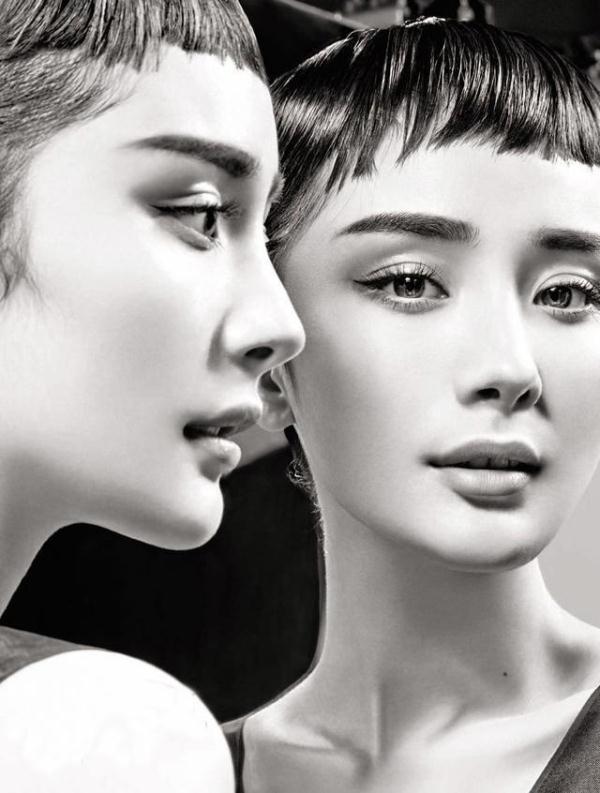 模仿赫本的明星照片 