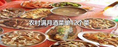 ​满月酒几个菜 满月酒点多少个菜