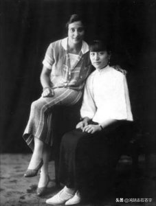 ​老照片，白衣黑裙的陈洁如端庄秀丽，儿女双全的林徽因气质美如兰