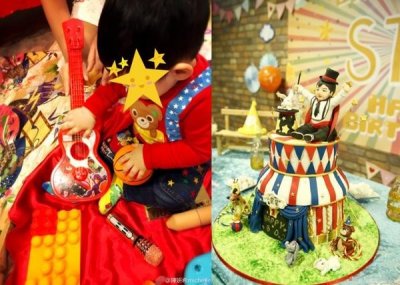 ​陈妍希为儿子庆生罕见晒其超萌全身照