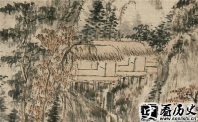 ​髡残溪山秋雨图赏析 髡残苍翠凌天图鉴赏