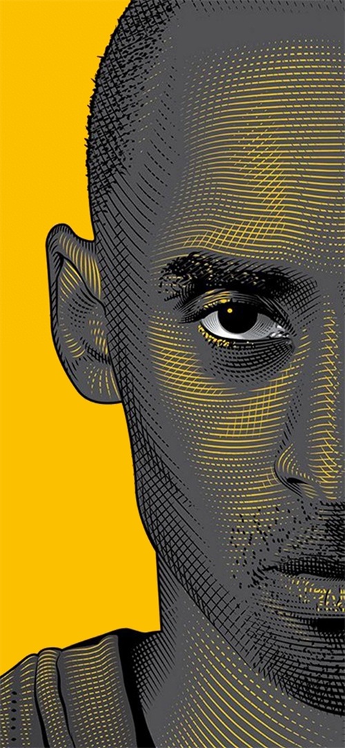 每日无水印壁纸第303:黑曼巴科比篮球巨星高清手机壁纸