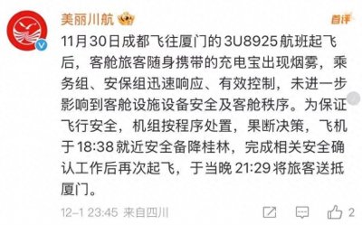 ​充电宝冒烟致航班备降，  为何充电宝能“上飞机”却不能使用？